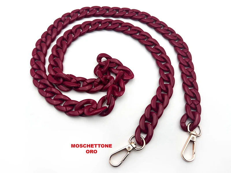 Manico tracolla in resina con ganci per borse | 120 cm | cf 1 pz