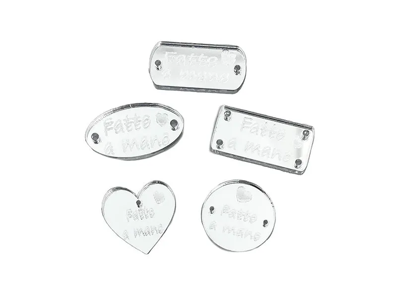 Etichette fatto a mano per borse | cf 5 pz | assortite