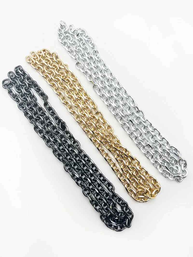 Catena in metallo design | 1 metro 2x1,3 mm | per borse e tracolle