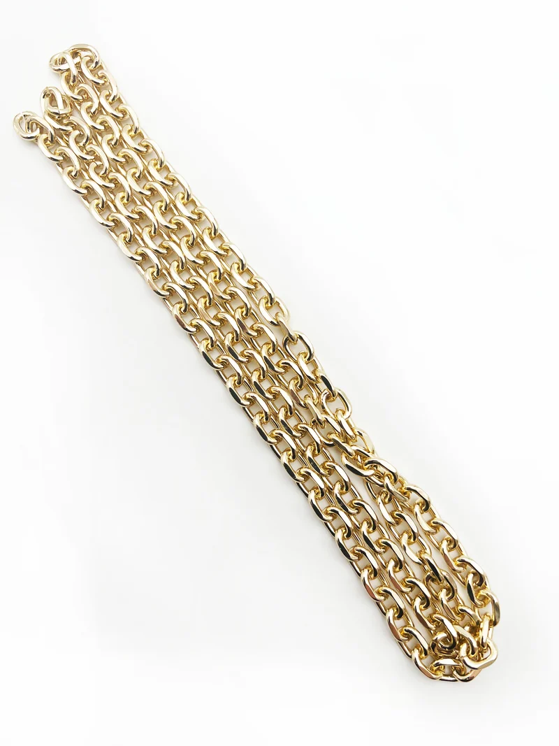Catena in metallo design | 1 metro 2x1,3 mm | per borse e tracolle