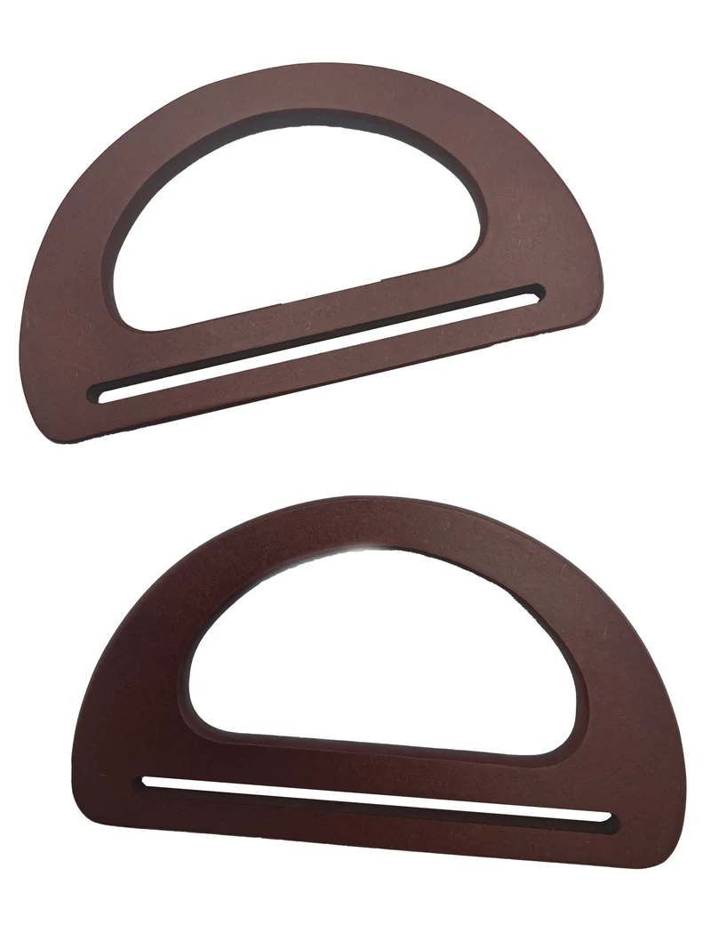 Manici in legno per borse all'uncinetto | 10x17 cm | 1 coppia