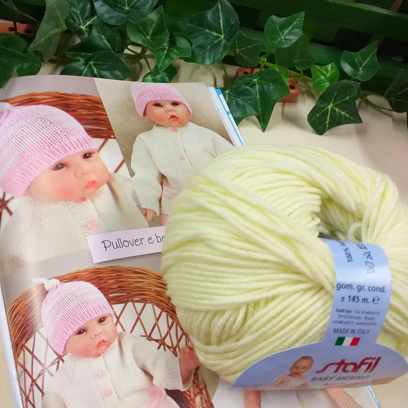 Corredino nascita kit maglia di lana invernale merino per neonato