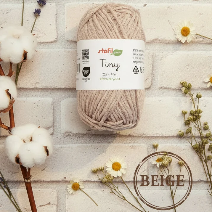 Filato cotone riciclato uncinetto amigurumi ecologico Stafil green