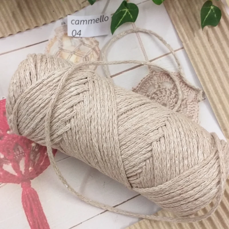 Lurex corda macramè filato 2 mm filo glitter per addobbi Natale