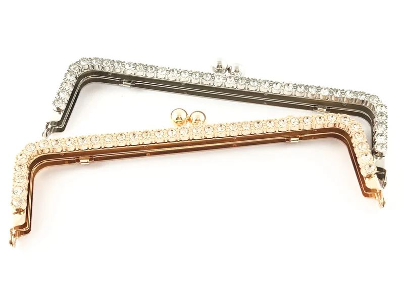 Chiusura clic clac strass per borse | 21x6,5 cm | cf 1 pz