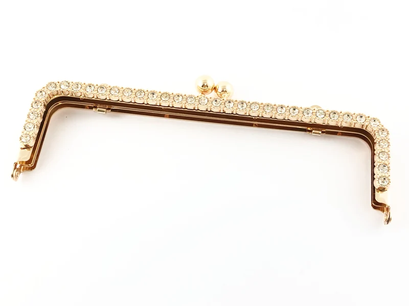 Chiusura clic clac strass per borse | 21x6,5 cm | cf 1 pz