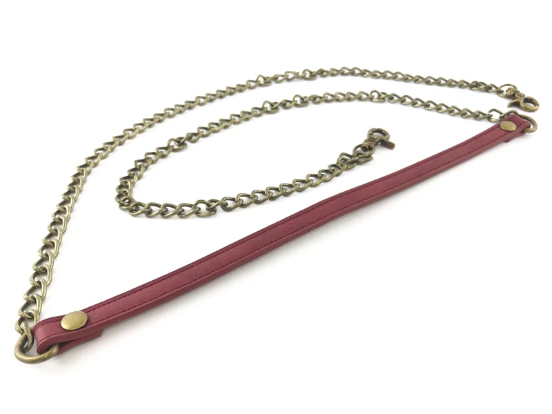 Manico catena + similpelle per borse | 120 cm | cf 1 pz