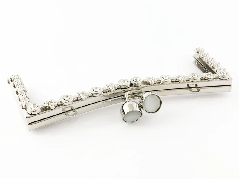 Chiusura clic clac strass per borse | 19 cm | cf 1 pz