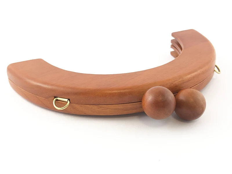 Chiusura clic clac legno per borse mod. 32 | 20x10 cm | cf 1 pz