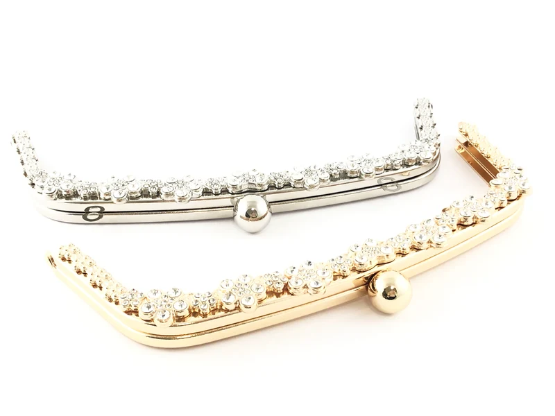 Chiusura clic clac strass per borse n.31 | 22,5 cm | cf 1 pz