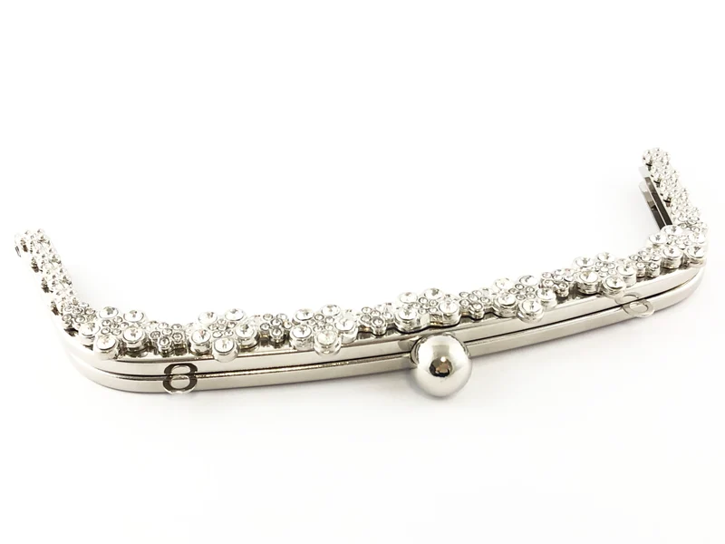 Chiusura clic clac strass per borse n.31 | 22,5 cm | cf 1 pz