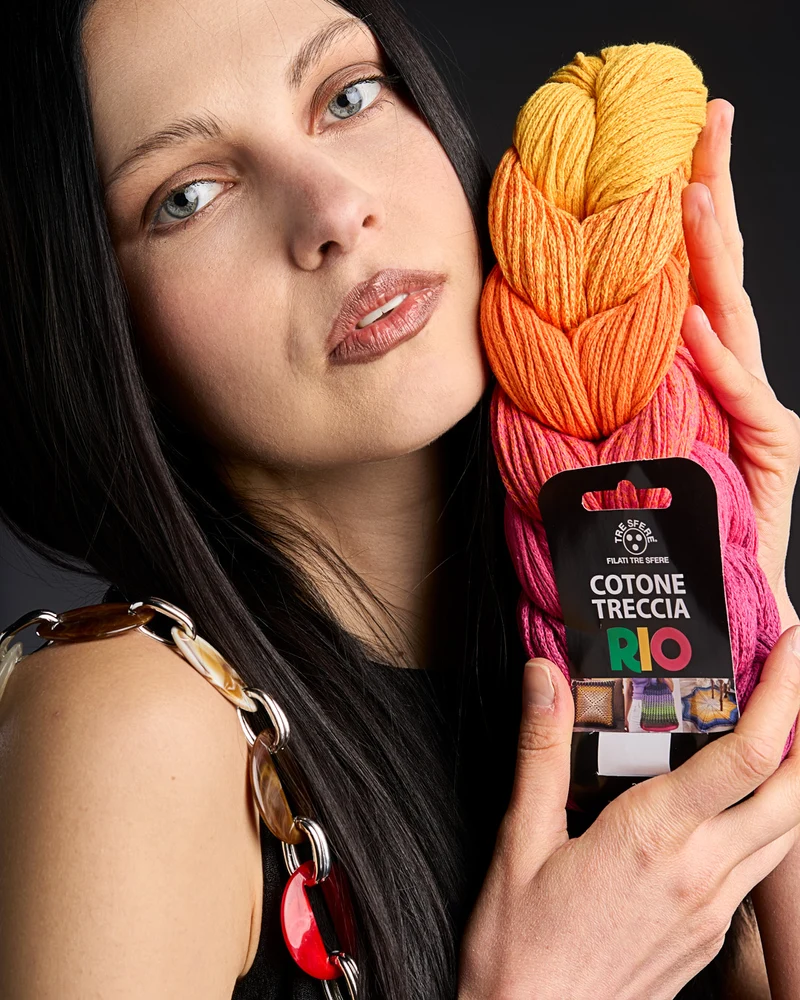 Filato cotone treccia rio | cf 250 gr | 70% cotone 30% poliestere