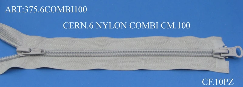 Cerniera 6 nylon combi 100cm cf10pz