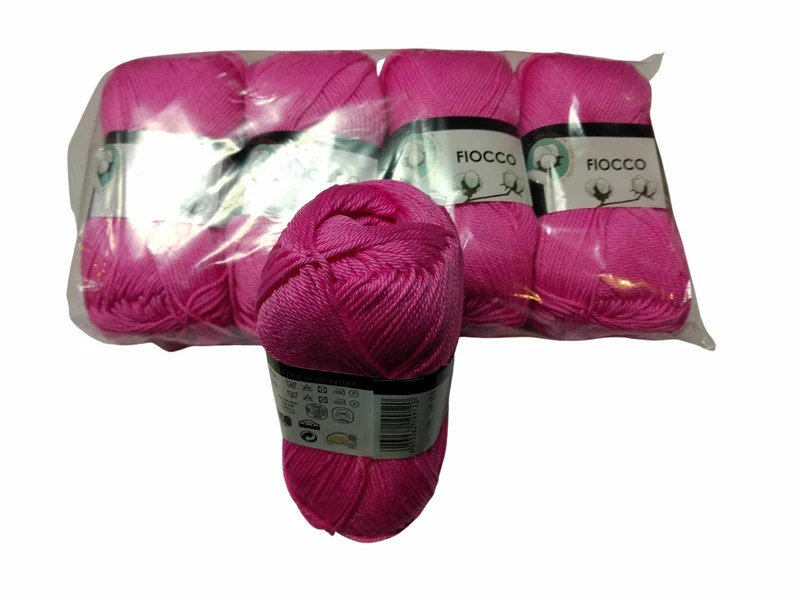 5 gomitoli Filato di Cotone Fiocco Naturale 100% TreSfere in Confezione da 250gr.