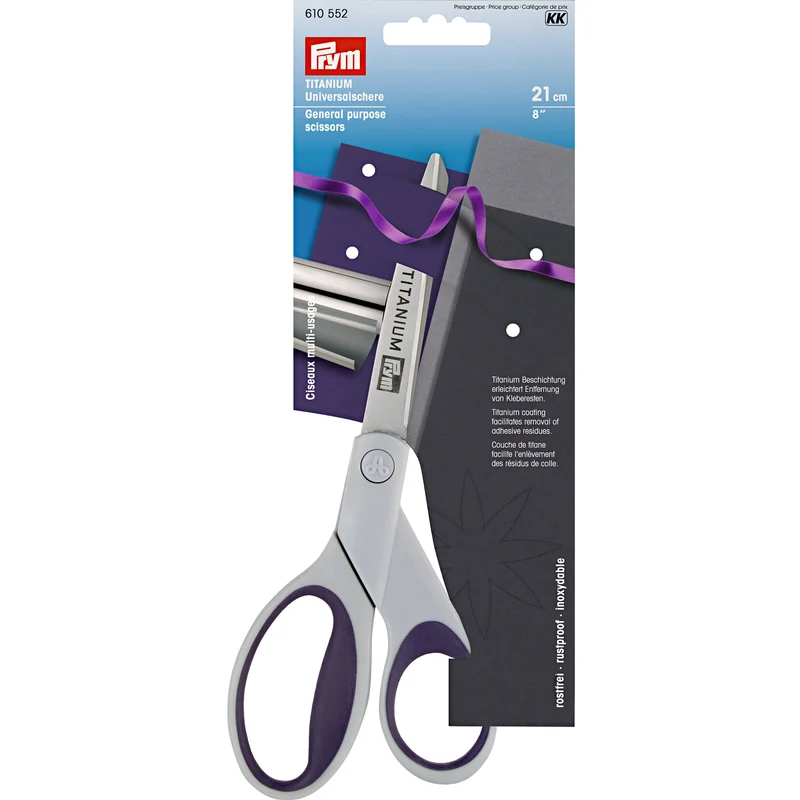 Forbici Universali Titanio 21cm Prym Taglio Sartoria Cucito Hobbistica