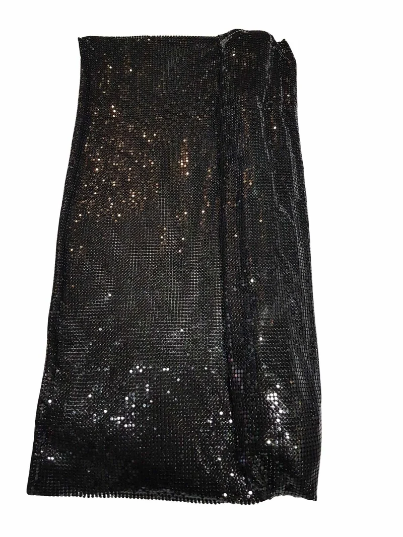 Tessuto in Paillettes Metallico Tubolare, Maglina in Metallo per Hobbistica 4 Colori