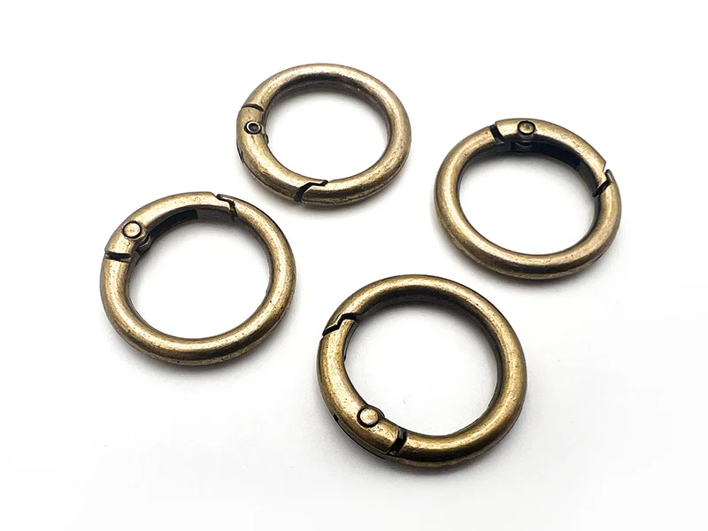 Anello moschettone ventaglio color bronzo | 20 mm | cf 4 pz