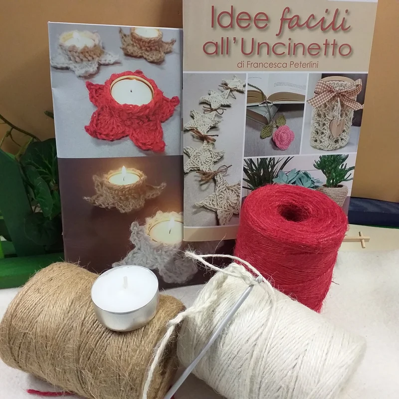 Idee facili uncinetto kit filo juta colorato manuale filato corda