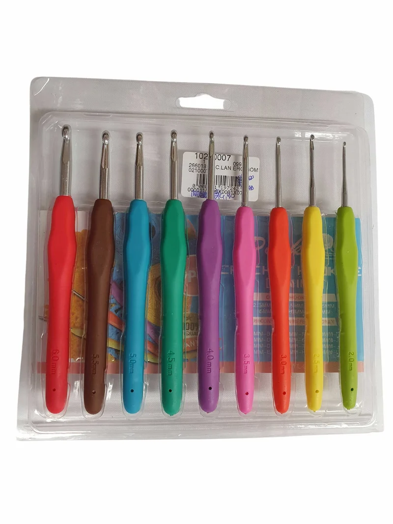 Set Uncinetti Manici Ergonomici Misti da 2mm a 6mm Alluminio