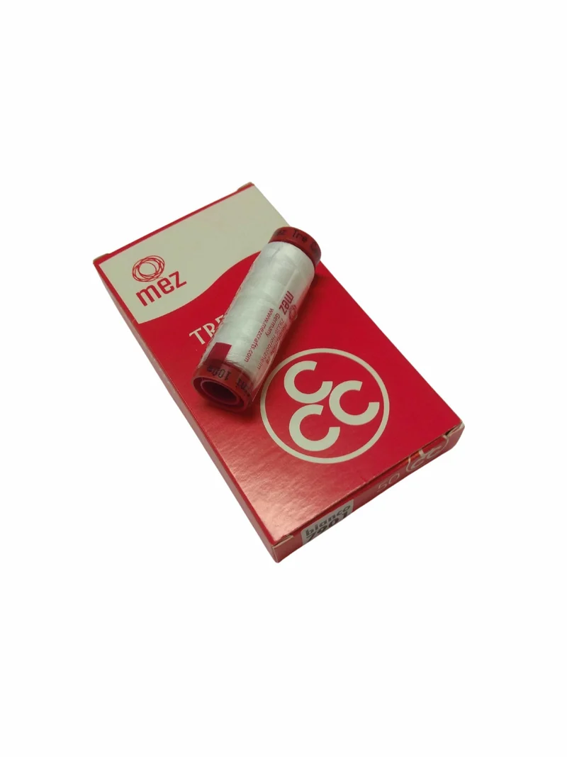 Filo di Cotone Bianco n. 50 Rocchetto 100 mt Mez Cucirini Tre Cerchi