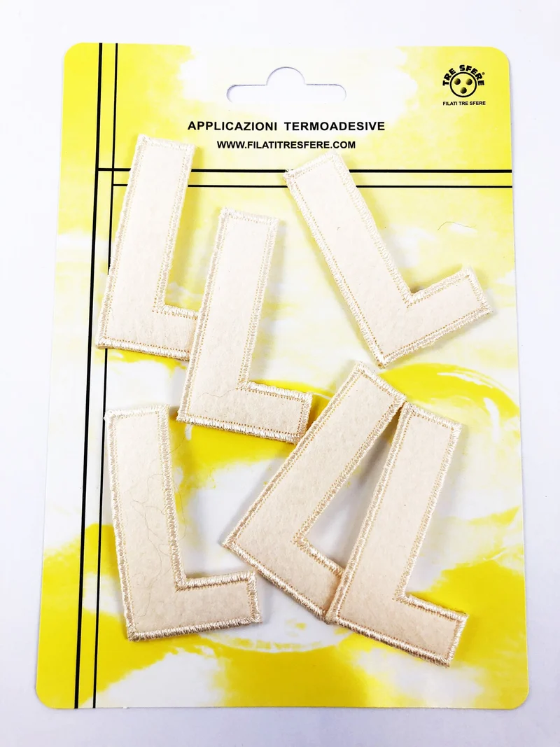 Applicazioni termoadesive lettera h5