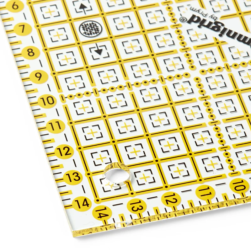 Omnigrid Prym regolo triangolare per squadrare tagliare quadrati fino a 6"