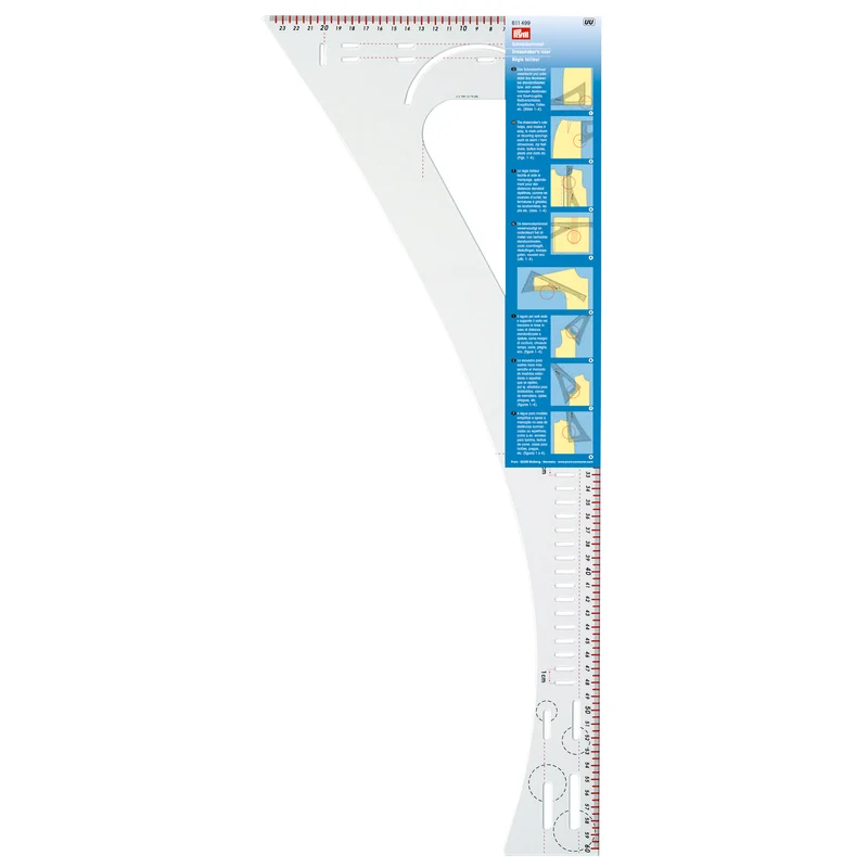 Regolo/squadra per sarti Prym supporto giro manica scollatura cavallo vita