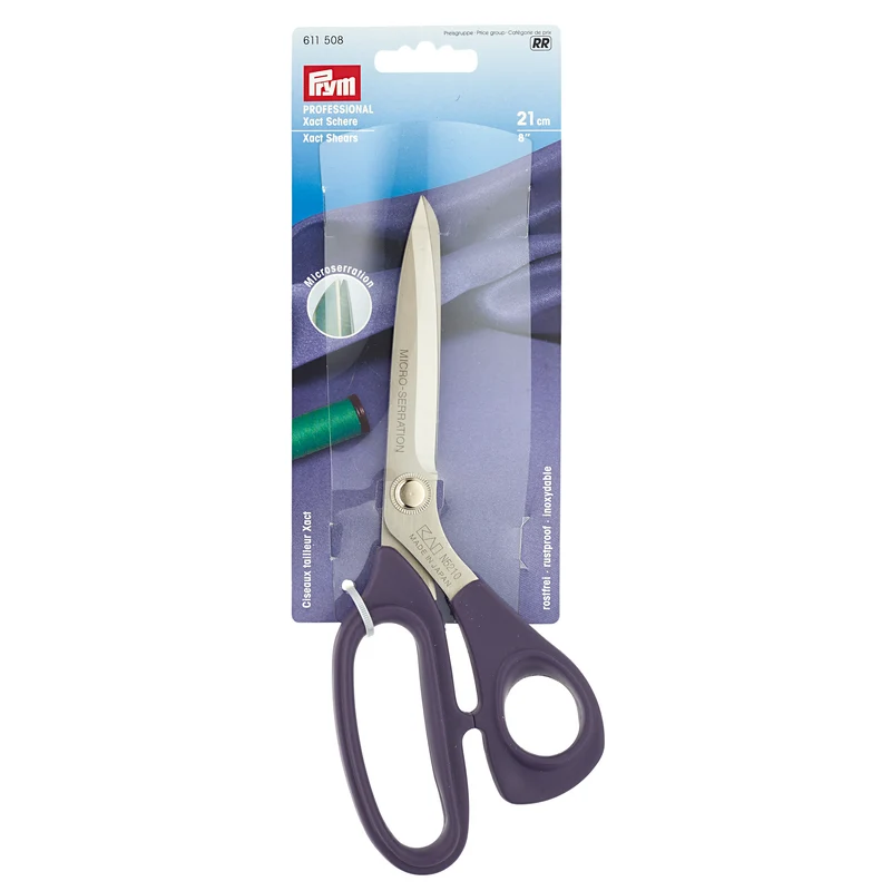 Forbici Professionali Prym Xact Lama con Micro Dentatura 21cm Taglio