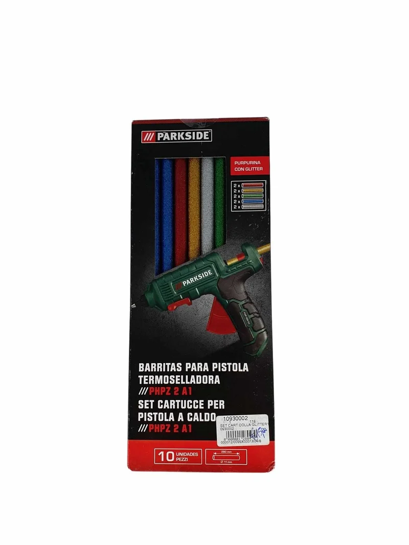 Set ricambio cartucce per pistola a caldo con glitter 10 unità diametro 11 28mm