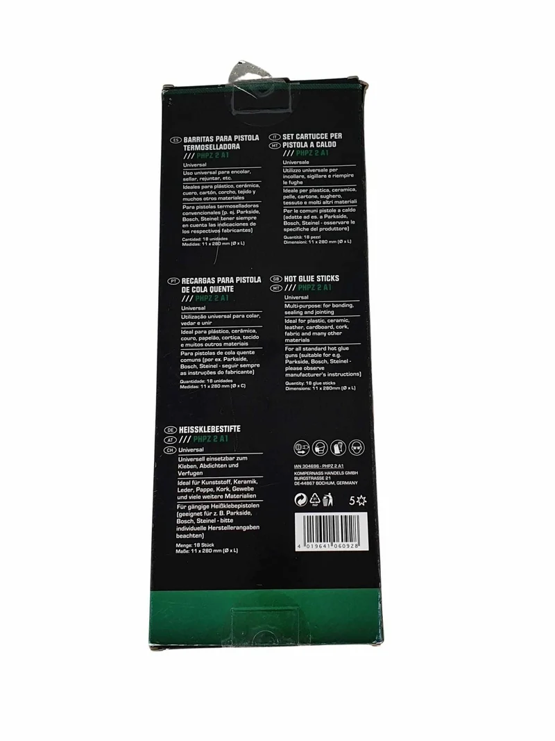Set ricambio cartucce per pistola a caldo universale 18 unità diametro 11 mm/28
