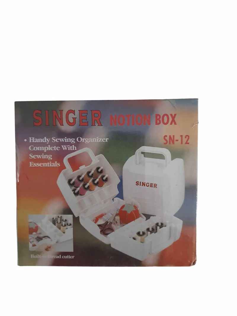 Organizzatore scatola cucito completo di accessori anche da viaggio singer