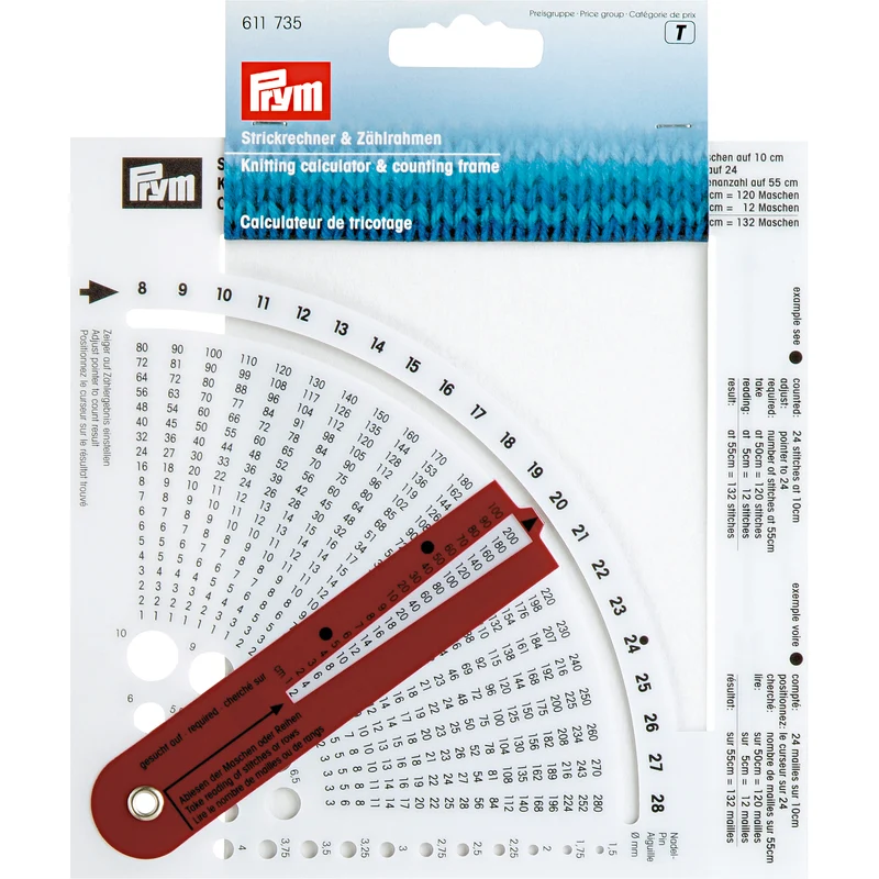 Calcolatore per maglieria Prym lana cotone fai da te contapunti