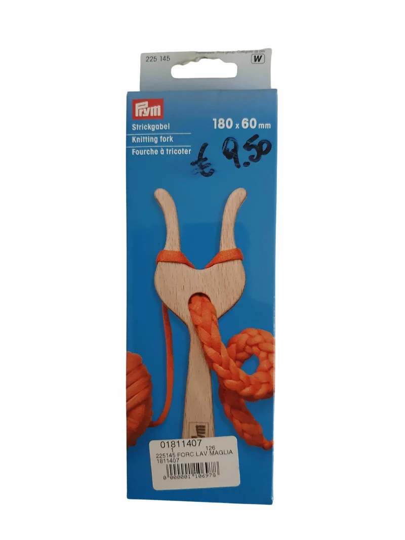 Forcella per lavori a maglia Prym in legno per lana cotone fai da te hobbistica