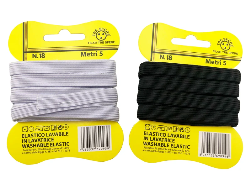 Elastico 18 farfalle 5mt cf10pz