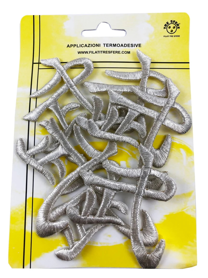 Applicazioni termoadesive lettere orientali