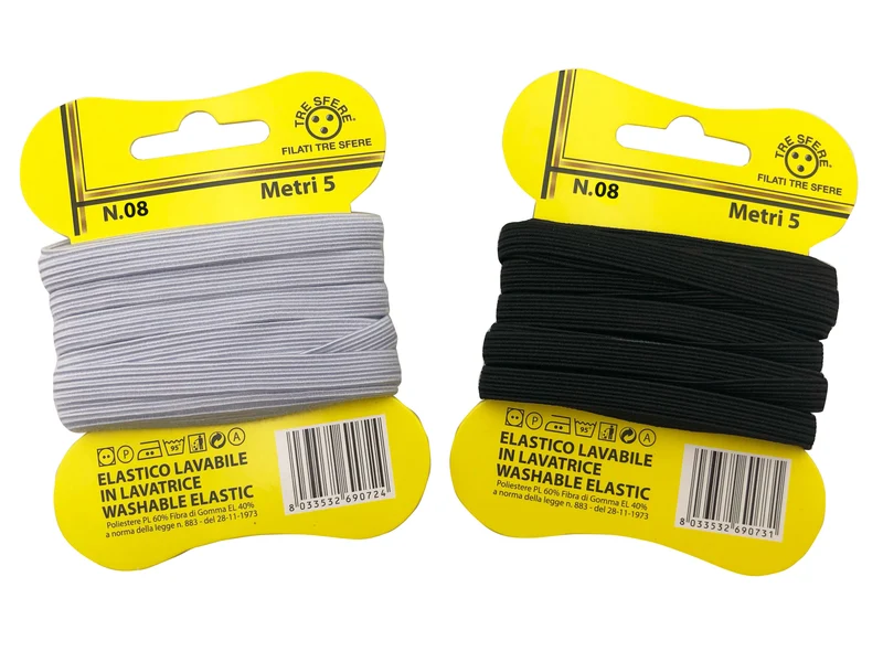 Elastico o8 farfalle 5mt cf10pz