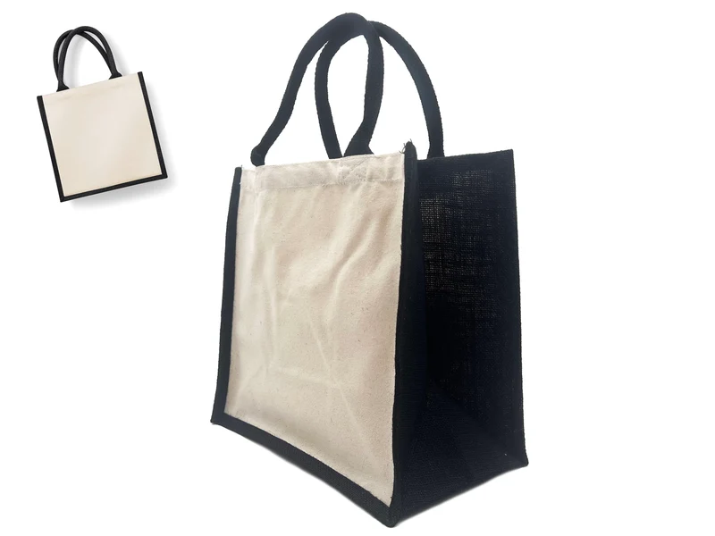 Borsa juta criss colorata | 30x30x19 | shopper riutilizzabile
