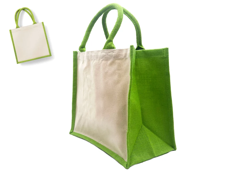 Borsa juta criss colorata | 30x30x19 | shopper riutilizzabile