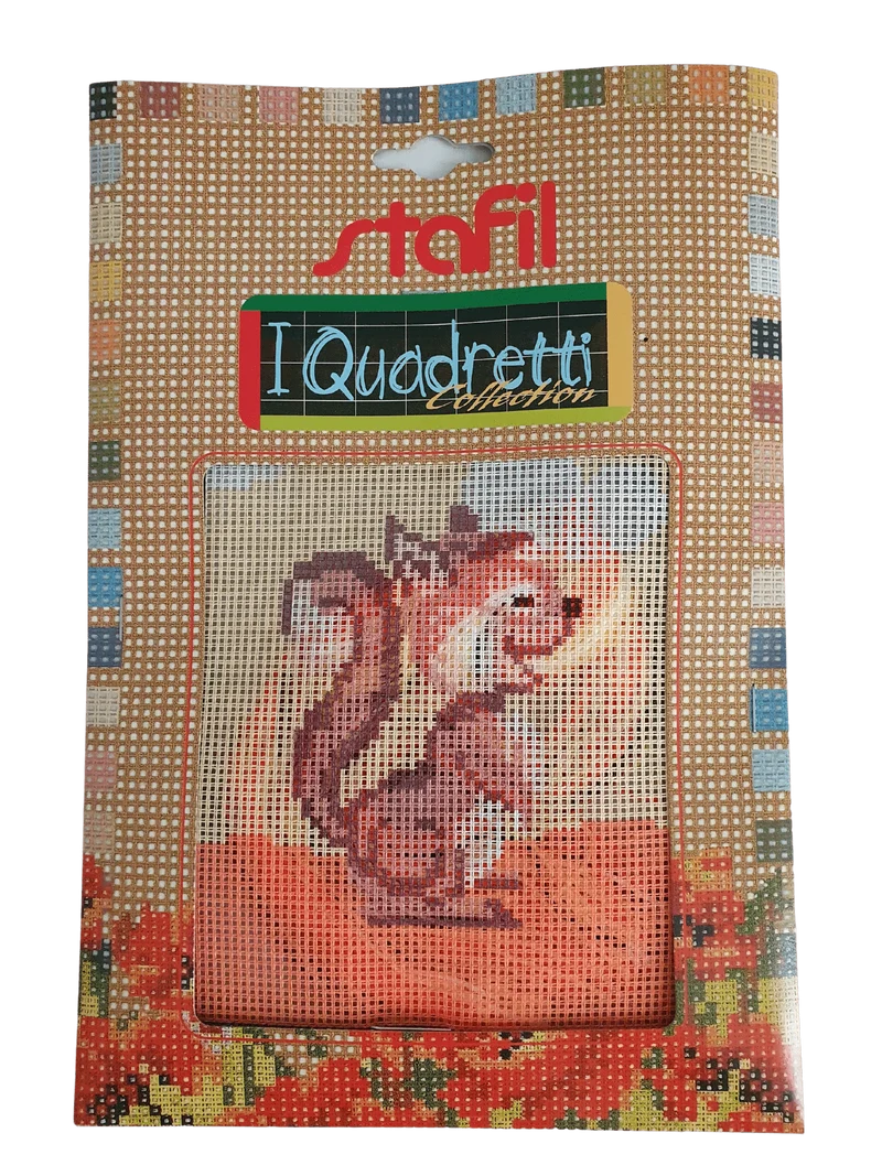 Stafil il kit Ricamo Mezzo Punto Consente di Realizzare un Quadro da Ricamare anche a Punto Croce, Stampa, Ago, Filati in Cotone Lanato e Istruzioni