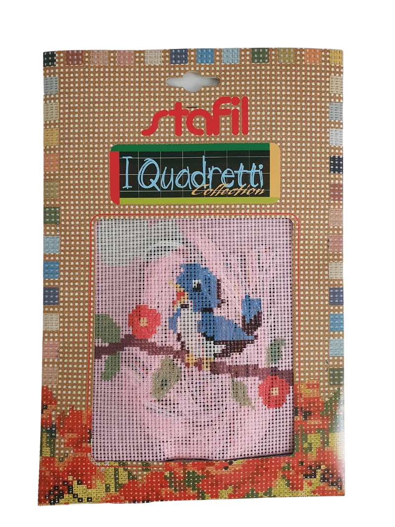 Stafil il kit Ricamo Mezzo Punto Consente di Realizzare un Quadro da Ricamare anche a Punto Croce, Stampa, Ago, Filati in Cotone Lanato e Istruzioni