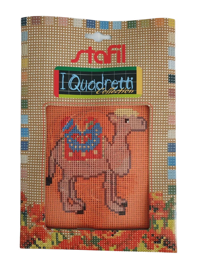 Stafil il kit Ricamo Mezzo Punto Consente di Realizzare un Quadro da Ricamare anche a Punto Croce, Stampa, Ago, Filati in Cotone Lanato e Istruzioni