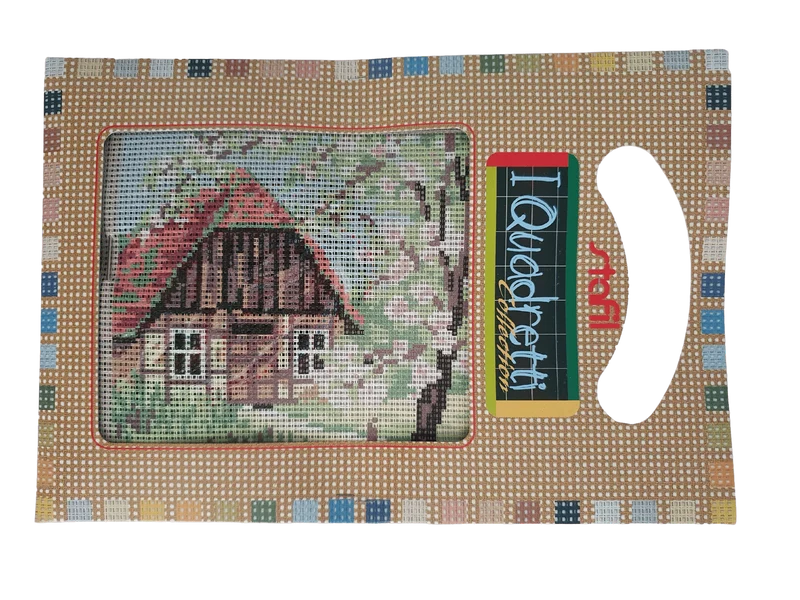 Stafil il kit Ricamo Mezzo Punto Consente di Realizzare un Quadro da Ricamare anche a Punto Croce, Stampa, Ago, Filati in Cotone Lanato e Istruzioni