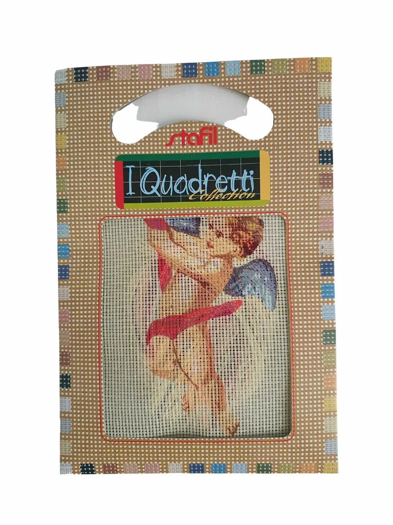 Stafil il kit Ricamo Mezzo Punto Consente di Realizzare un Quadro da Ricamare anche a Punto Croce, Stampa, Ago, Filati in Cotone Lanato e Istruzioni
