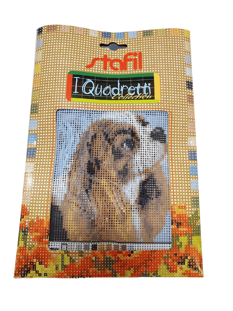Stafil il kit Ricamo Mezzo Punto Consente di Realizzare un Quadro da Ricamare anche a Punto Croce, Stampa, Ago, Filati in Cotone Lanato e Istruzioni