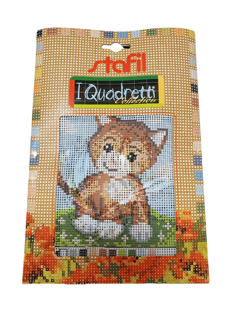 Stafil il kit Ricamo Mezzo Punto Consente di Realizzare un Quadro da Ricamare anche a Punto Croce, Stampa, Ago, Filati in Cotone Lanato e Istruzioni