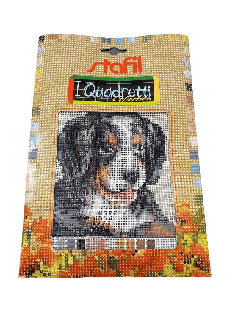 Stafil il kit Ricamo Mezzo Punto Consente di Realizzare un Quadro da Ricamare anche a Punto Croce, Stampa, Ago, Filati in Cotone Lanato e Istruzioni