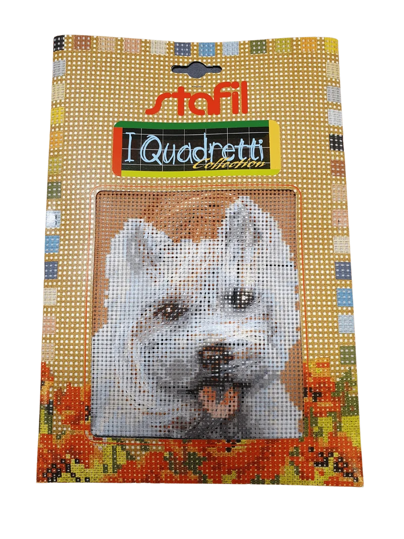 Stafil il kit Ricamo Mezzo Punto Consente di Realizzare un Quadro da Ricamare anche a Punto Croce, Stampa, Ago, Filati in Cotone Lanato e Istruzioni