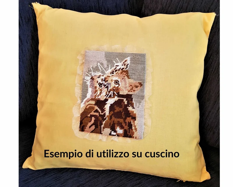 Stafil il kit Ricamo Mezzo Punto Consente di Realizzare un Quadro da Ricamare anche a Punto Croce, Stampa, Ago, Filati in Cotone Lanato e Istruzioni