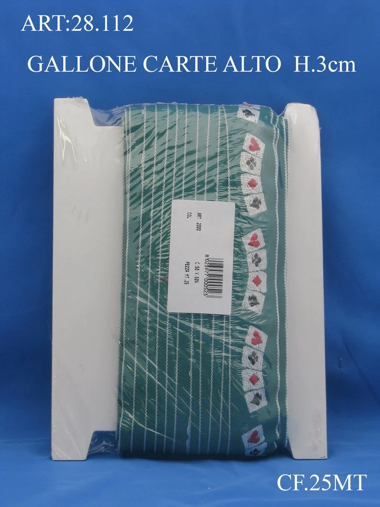 Gallone carte alto cf.25mt
