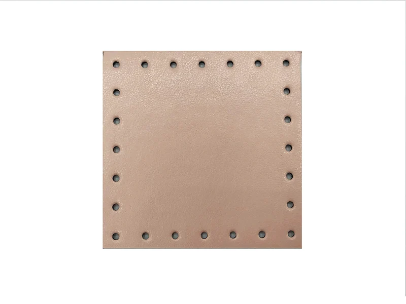 Mattonelle in vera pelle per borse | 7x7 cm | cf 5 pz